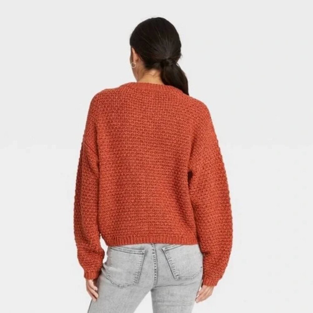 Universal Thread Burnt Orange Crewneck Sweater - Picture 2 of 11